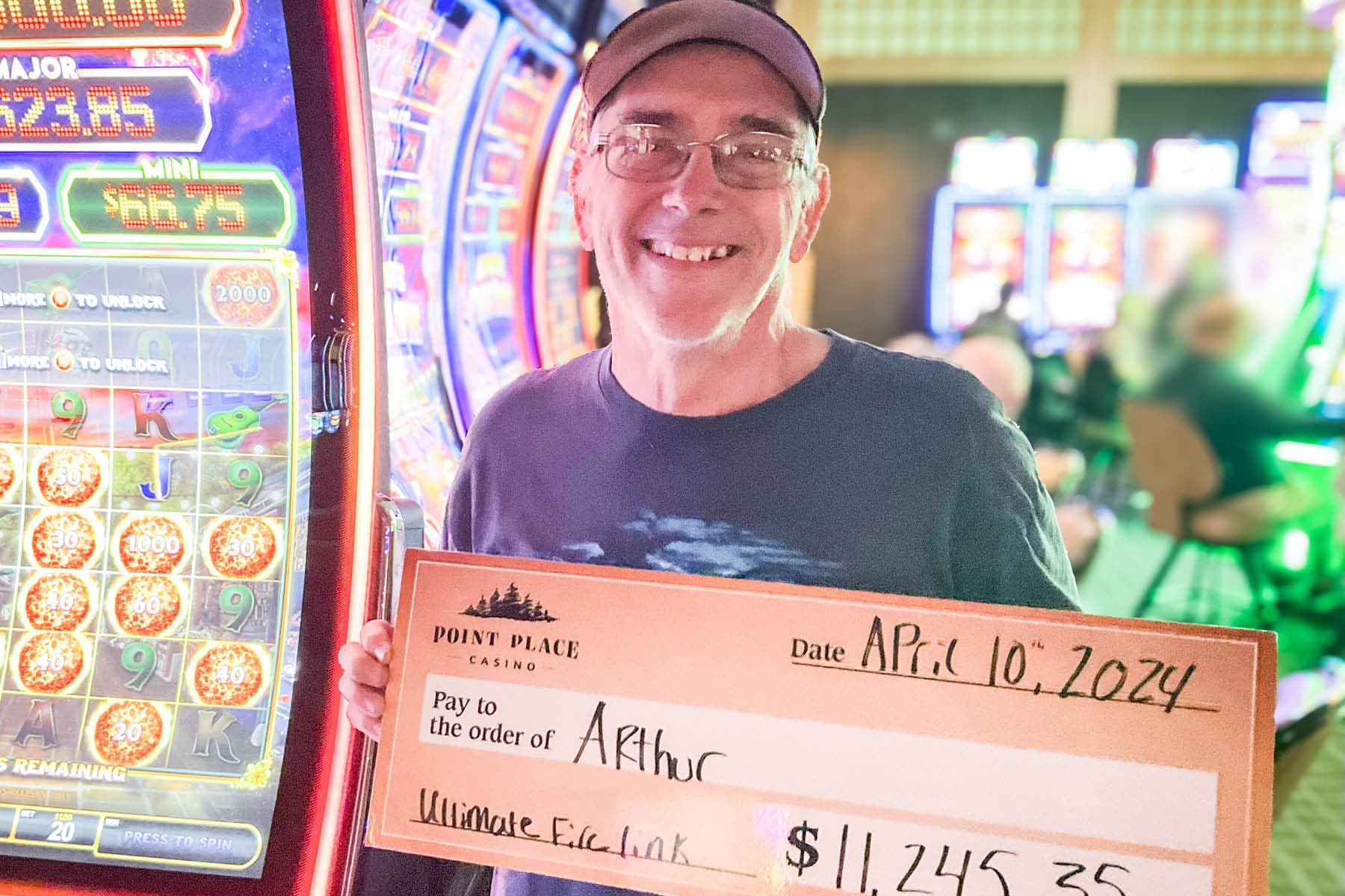 Arthur won $11,245