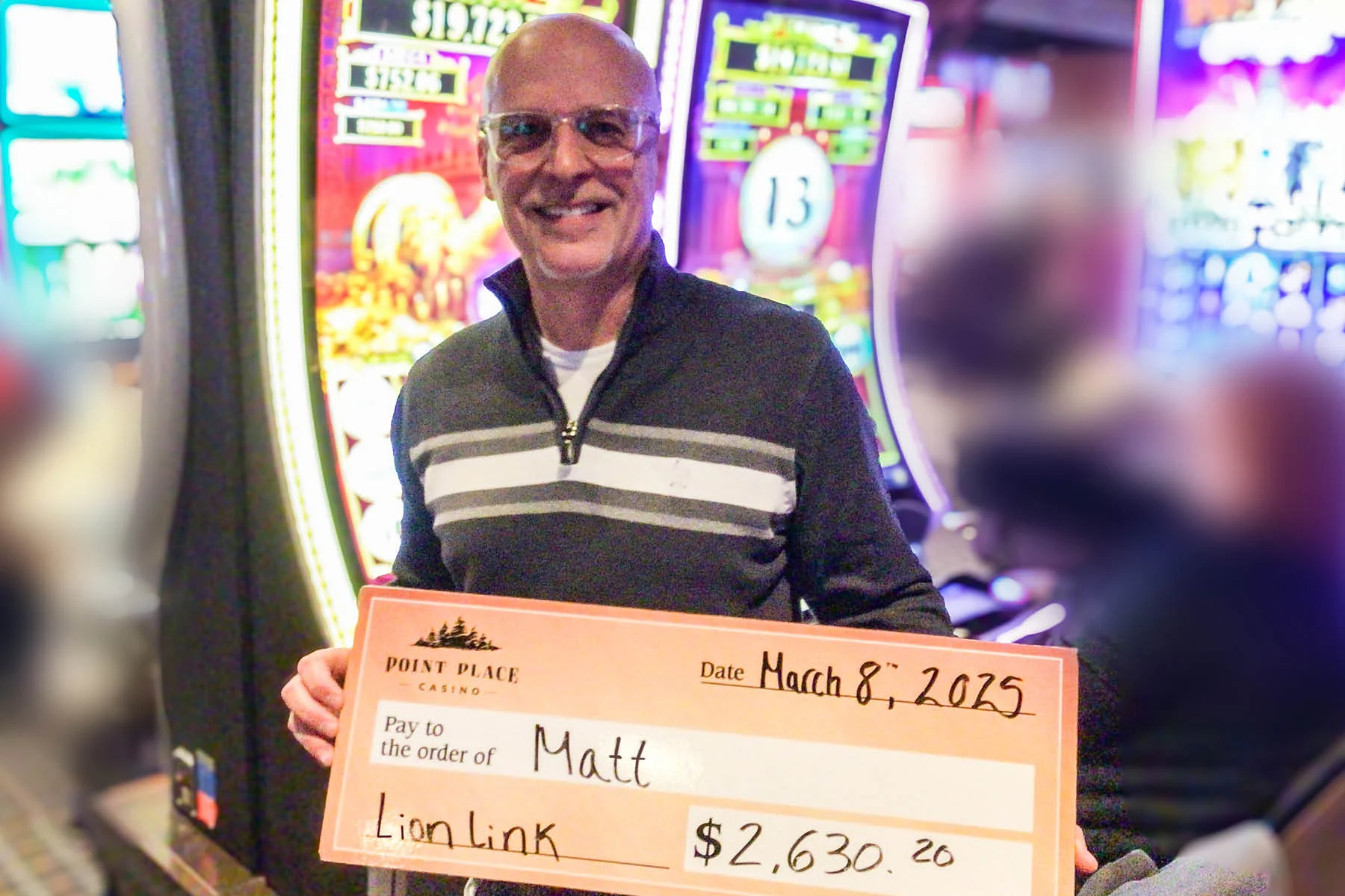 Matt won $2,630