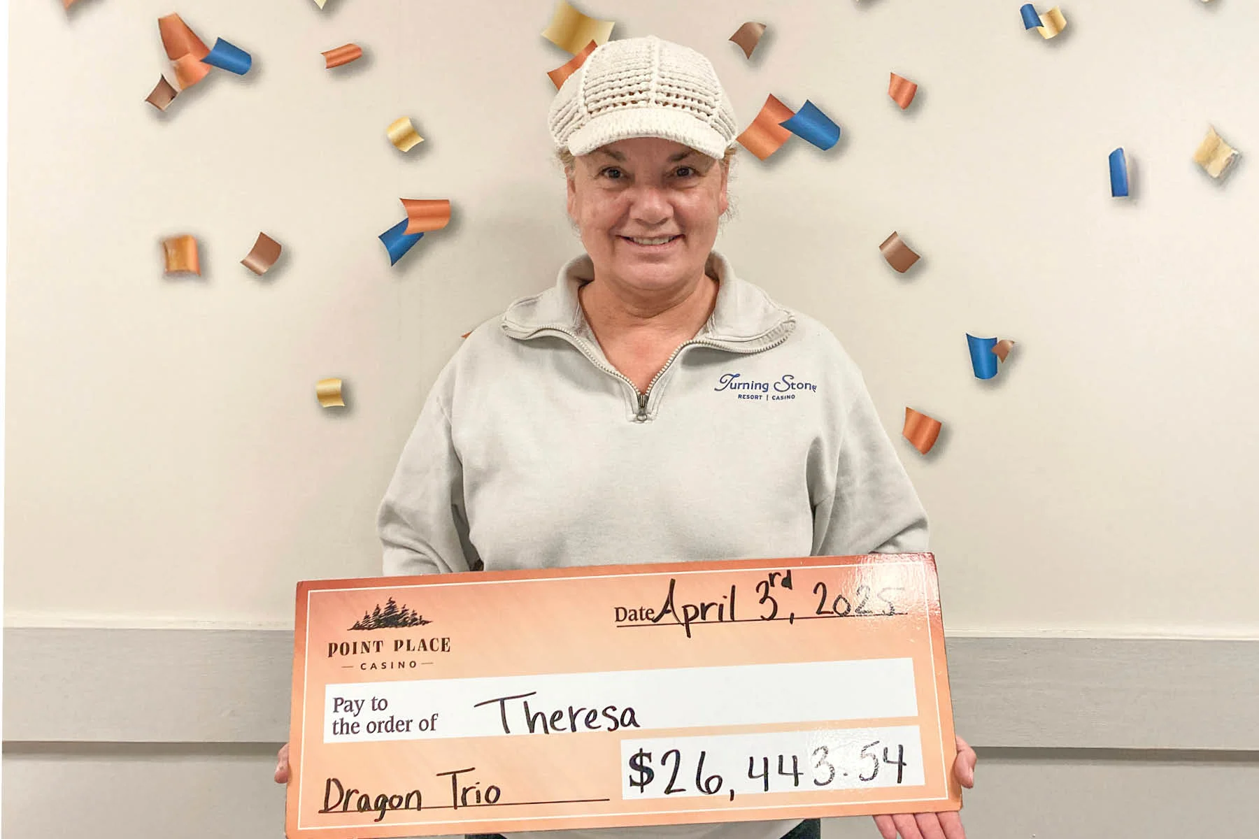 Theresa won $26,443