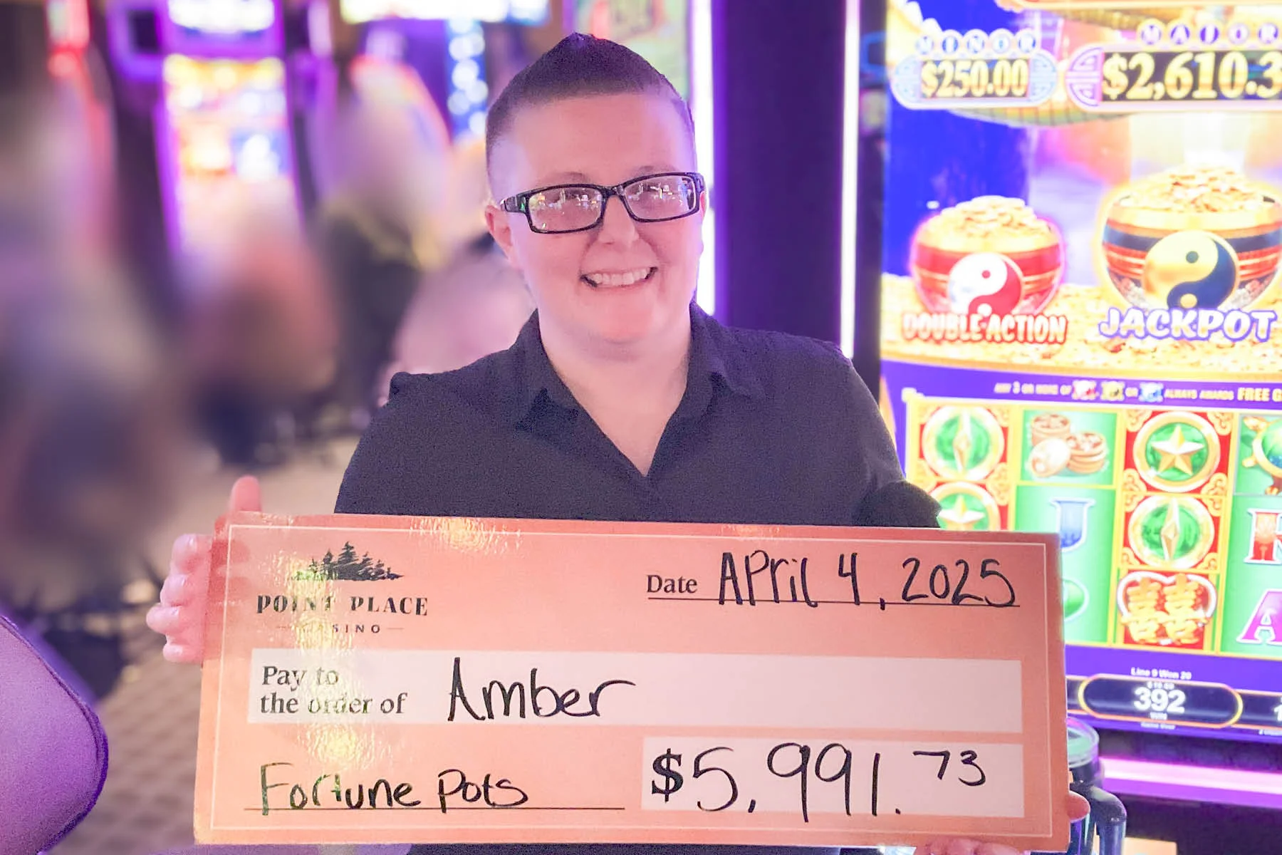 Amber won $5,991