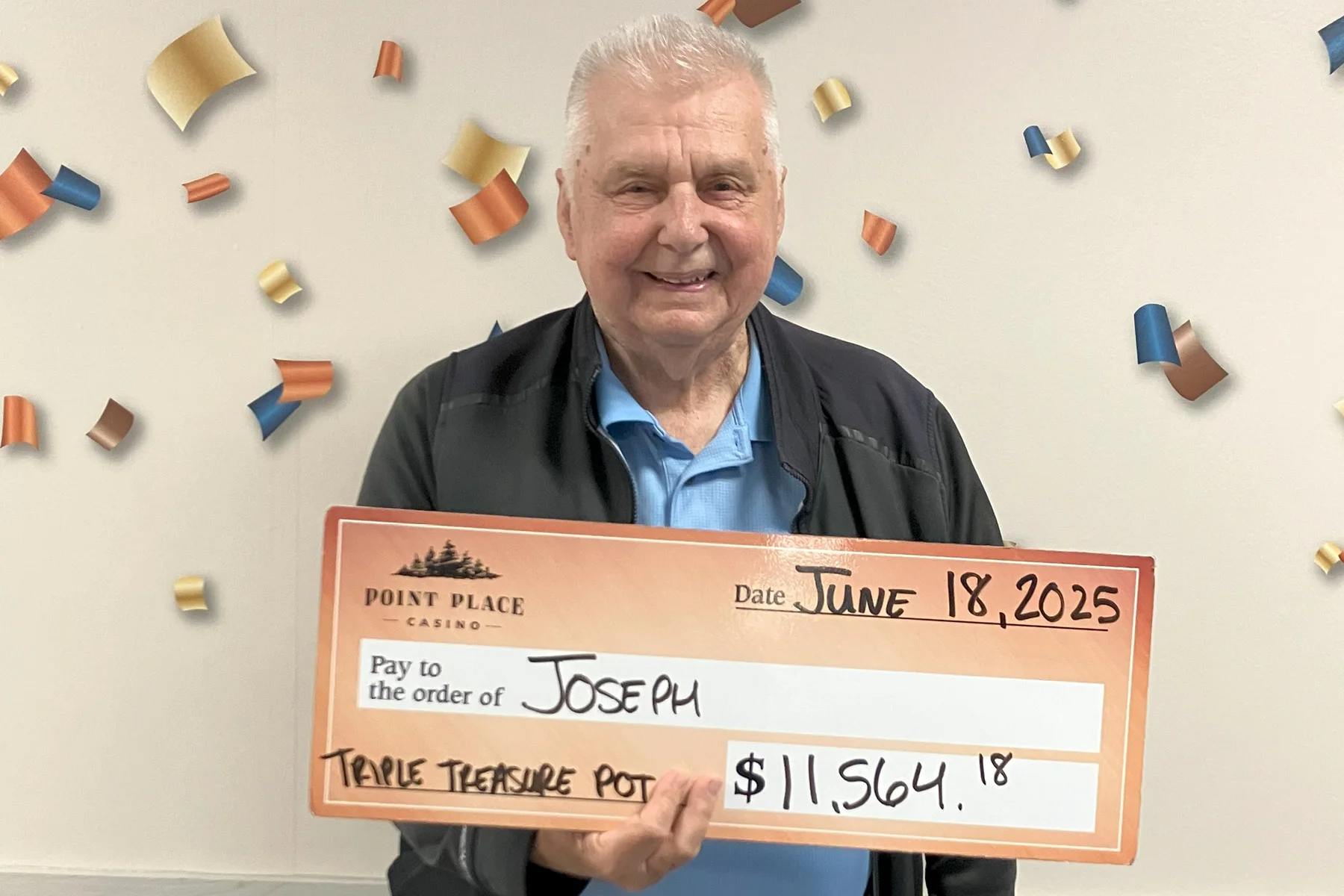 Joseph won $11,564