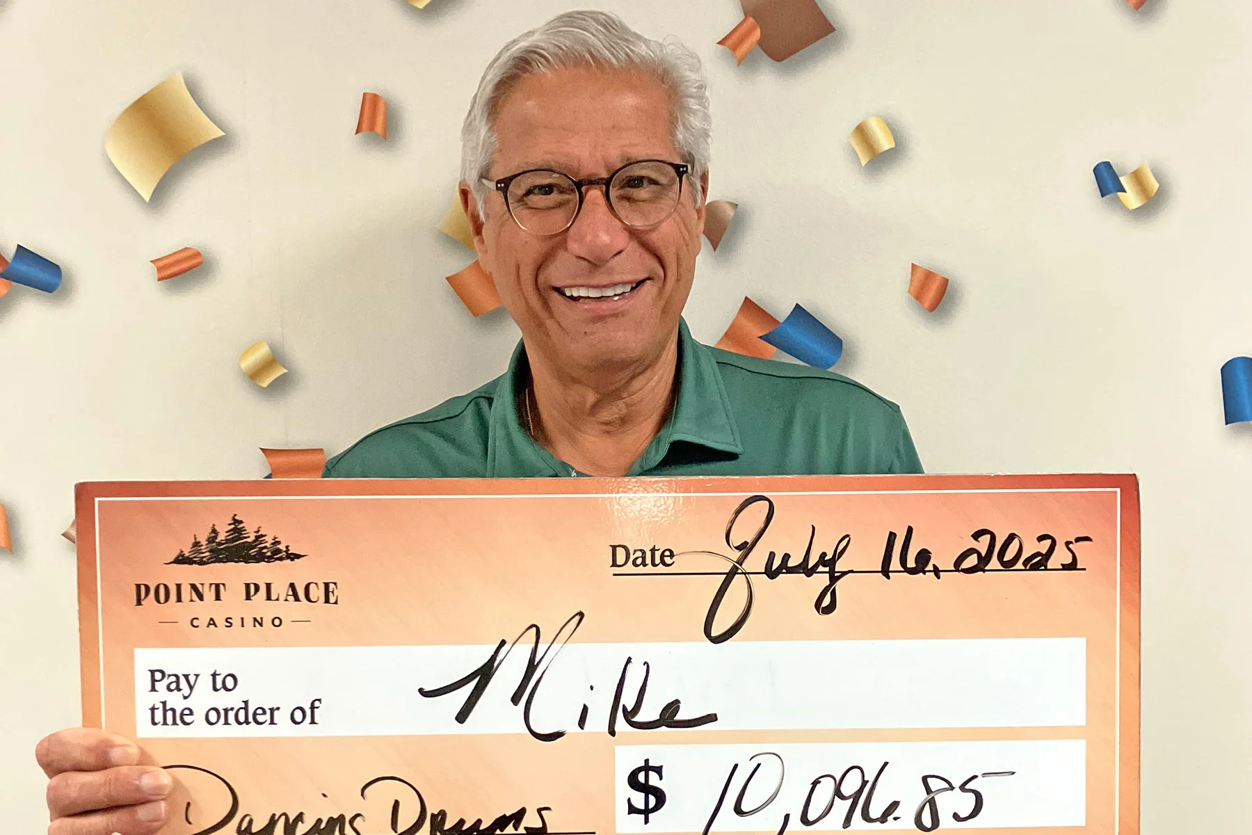 Mike won $10,096
