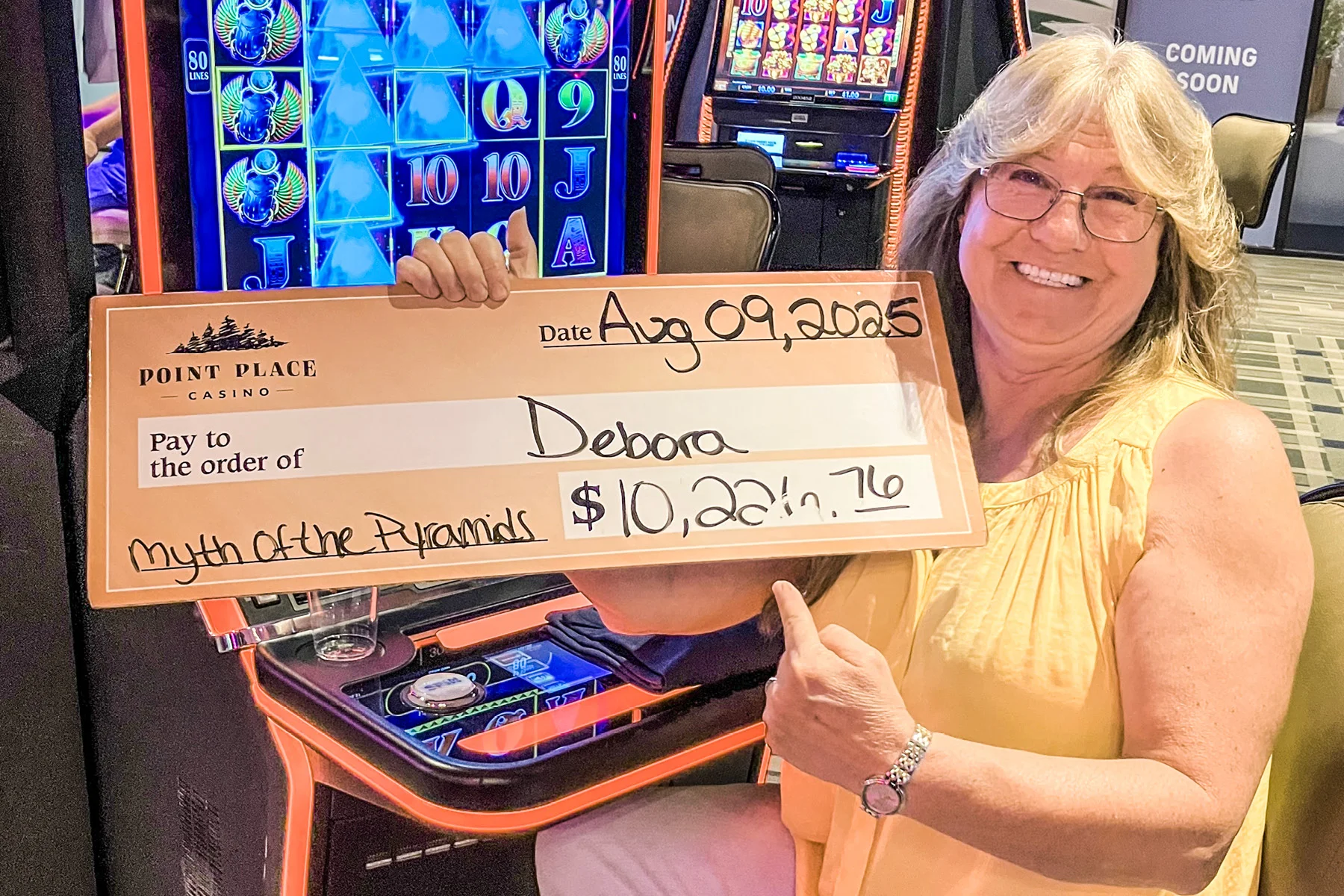 Debora won $10,221