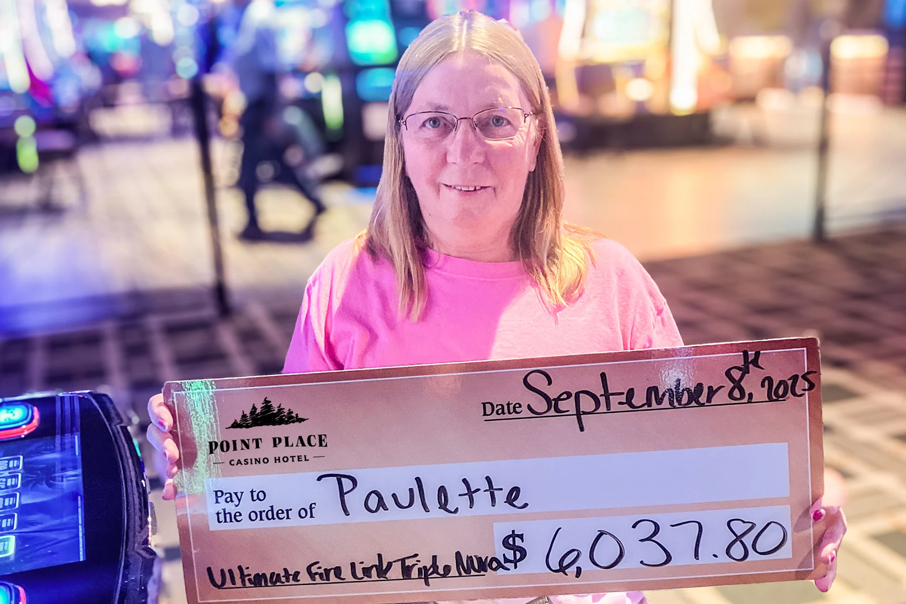 Paulette won $6,037