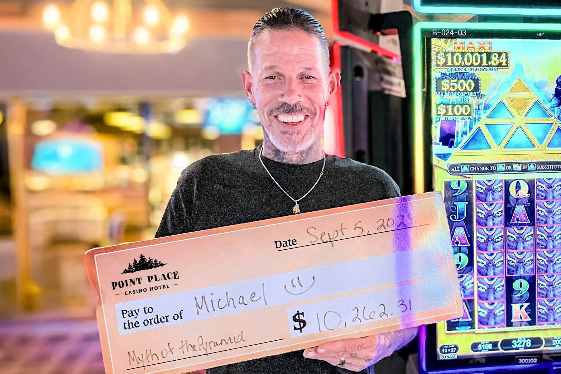 Michael won $10,262