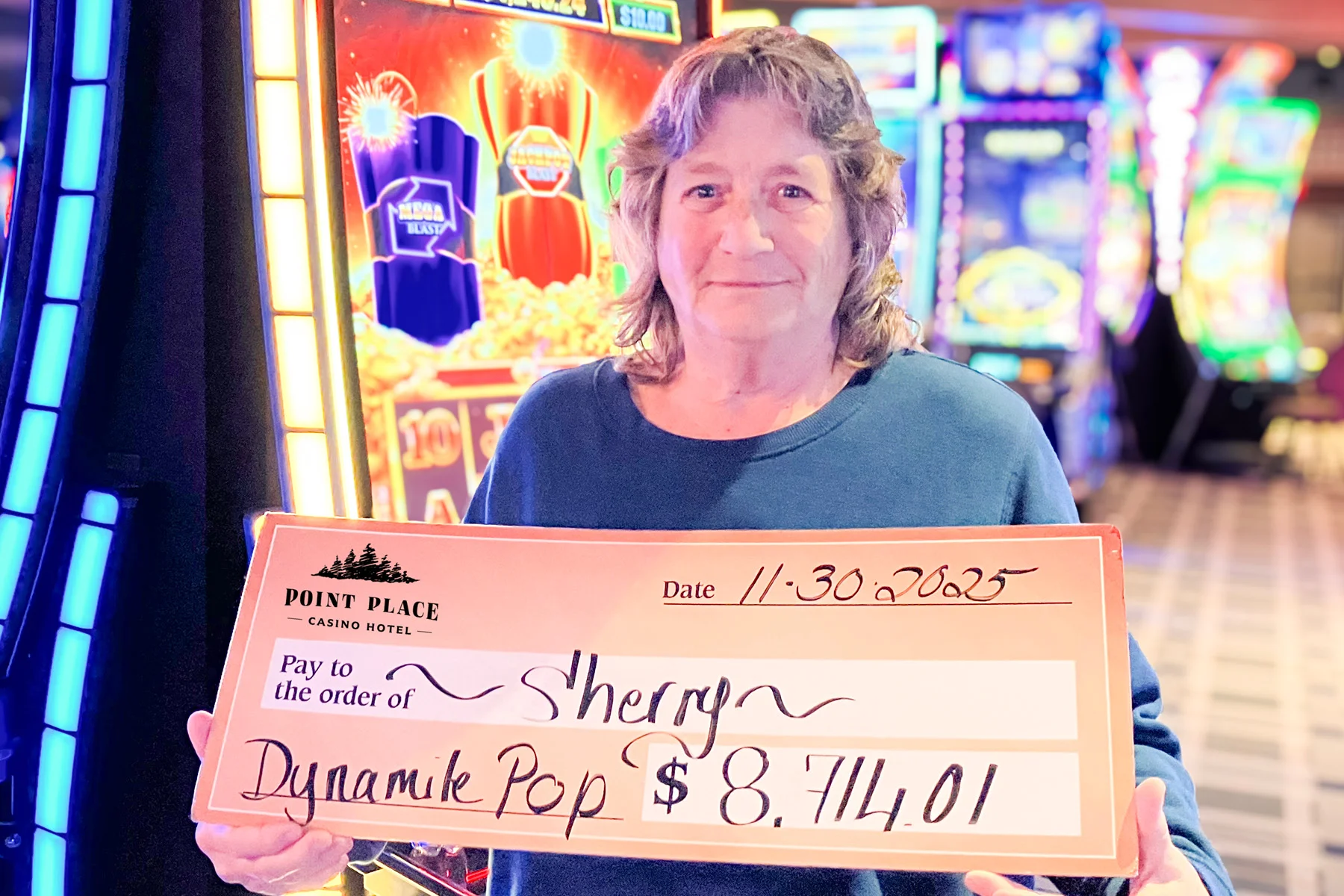 Sherry won $8,714
