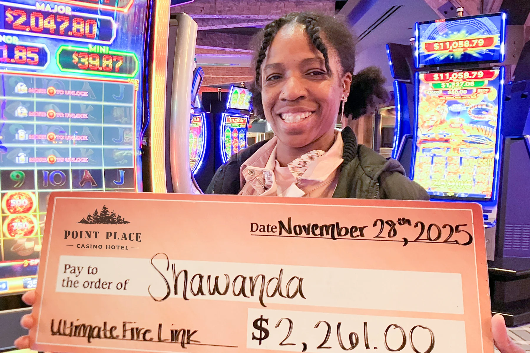 Shawanda won $2,261