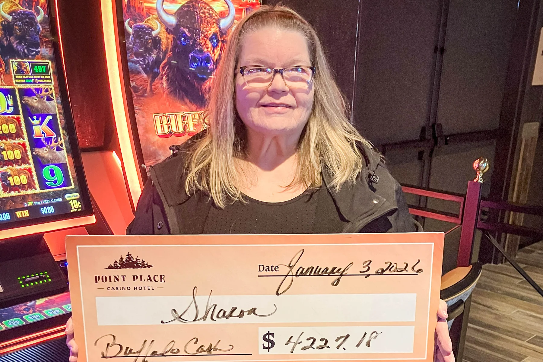 Sharon won $4,227