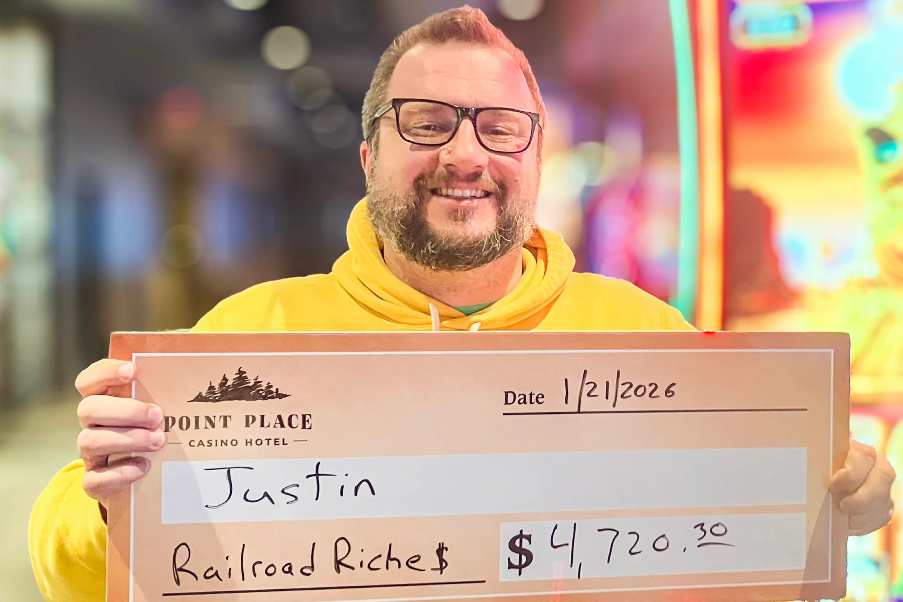 Justin won $4,620