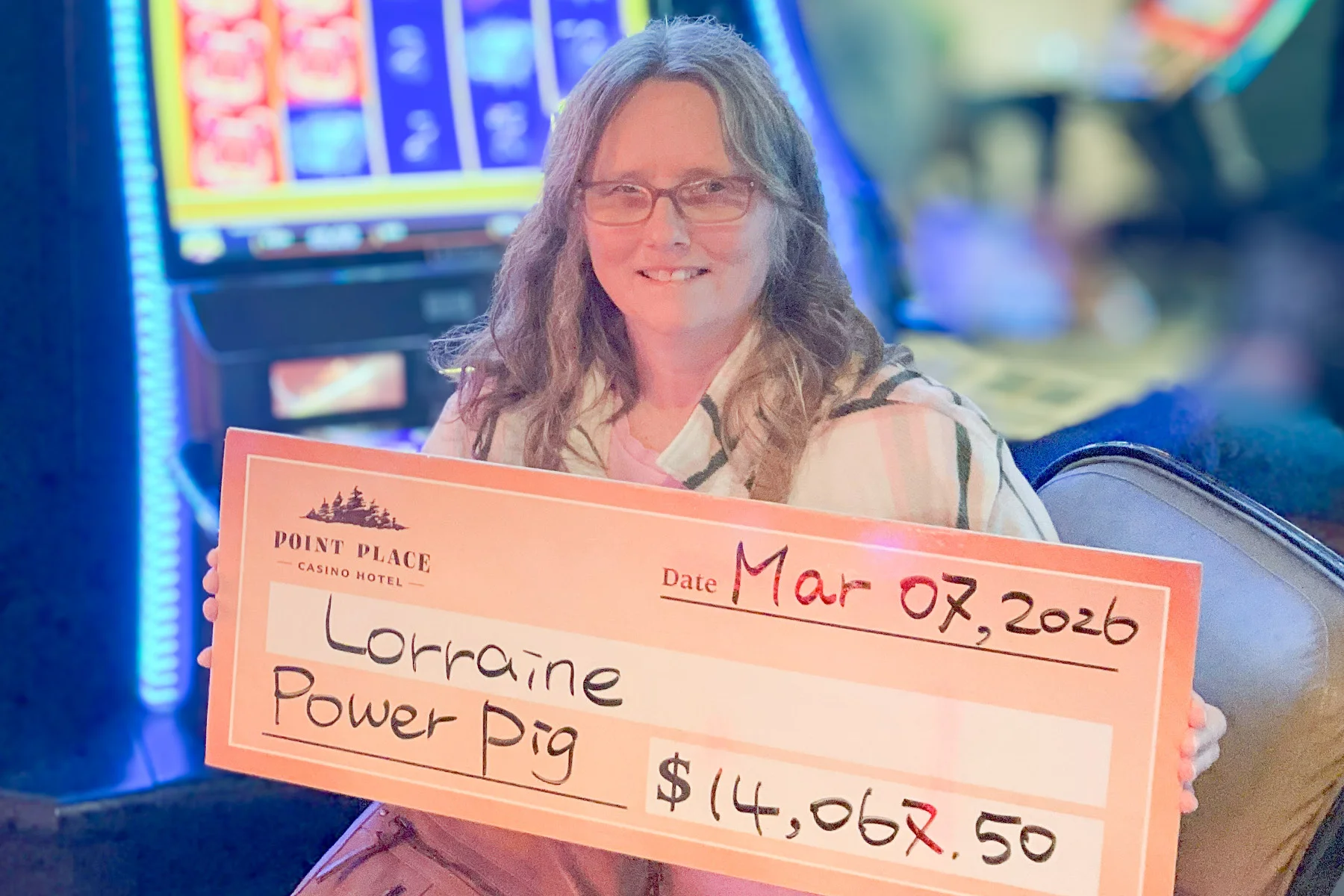 Lorraine won $14,068