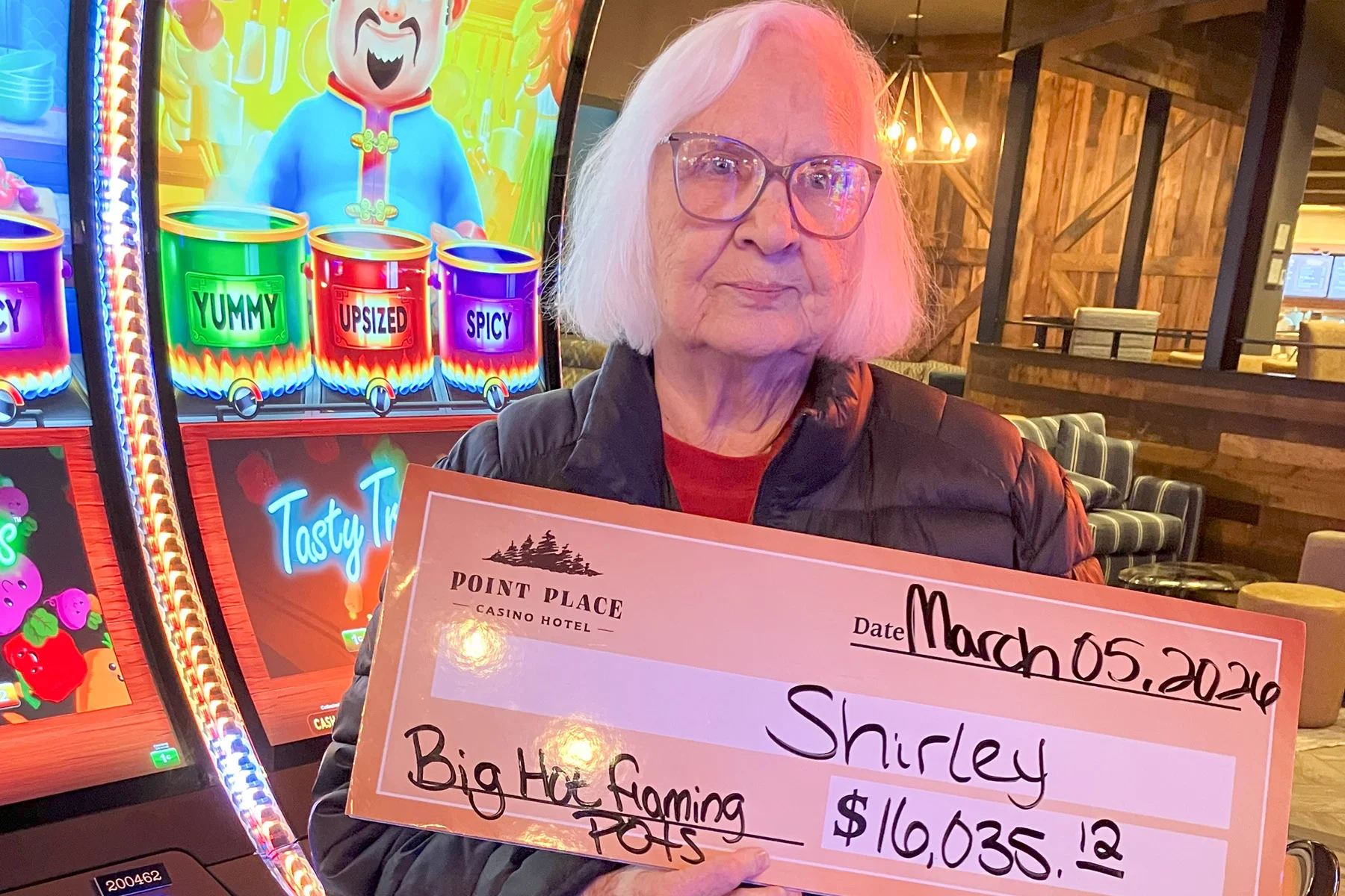 Shirley won $16,035
