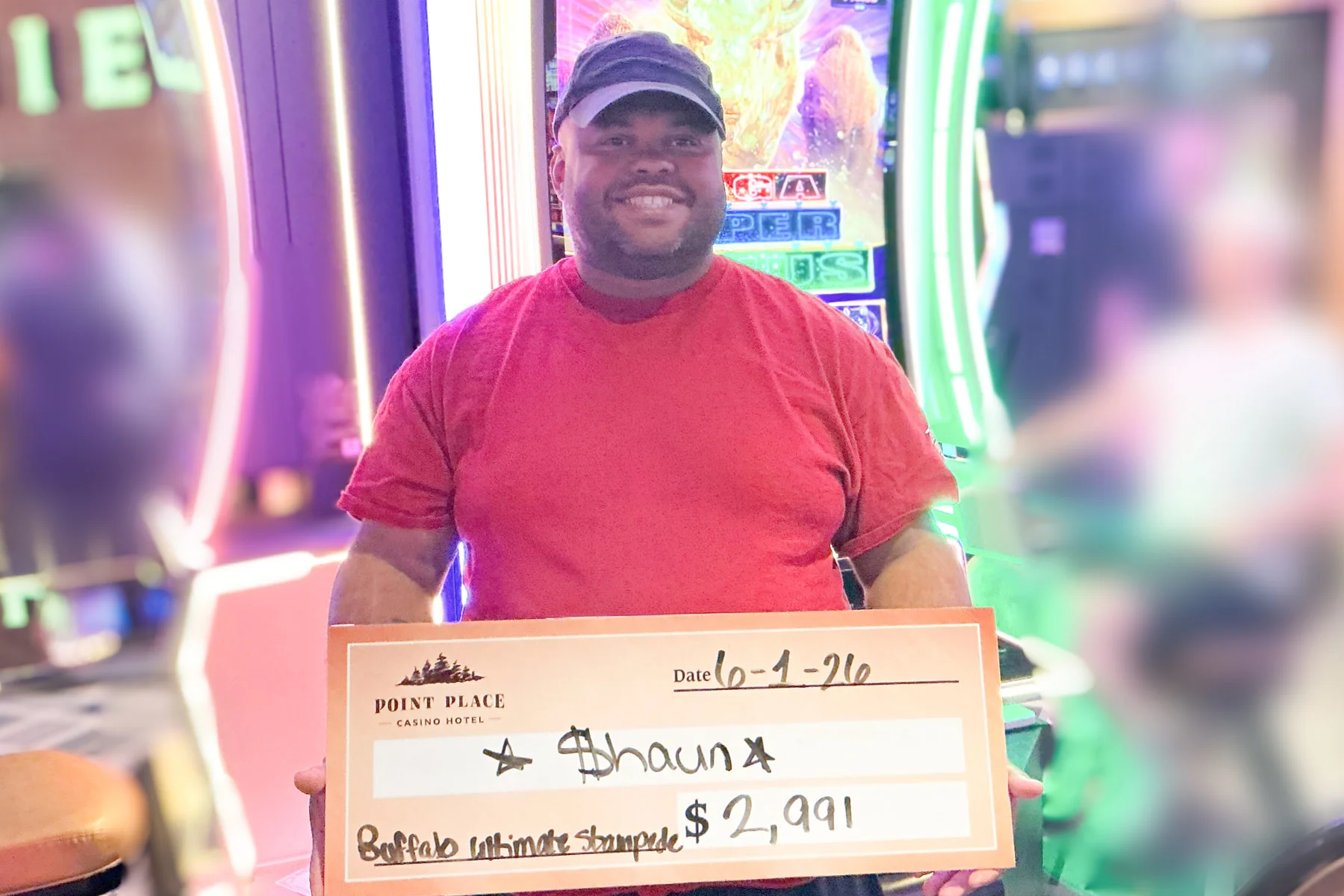 Shaun won $2,991