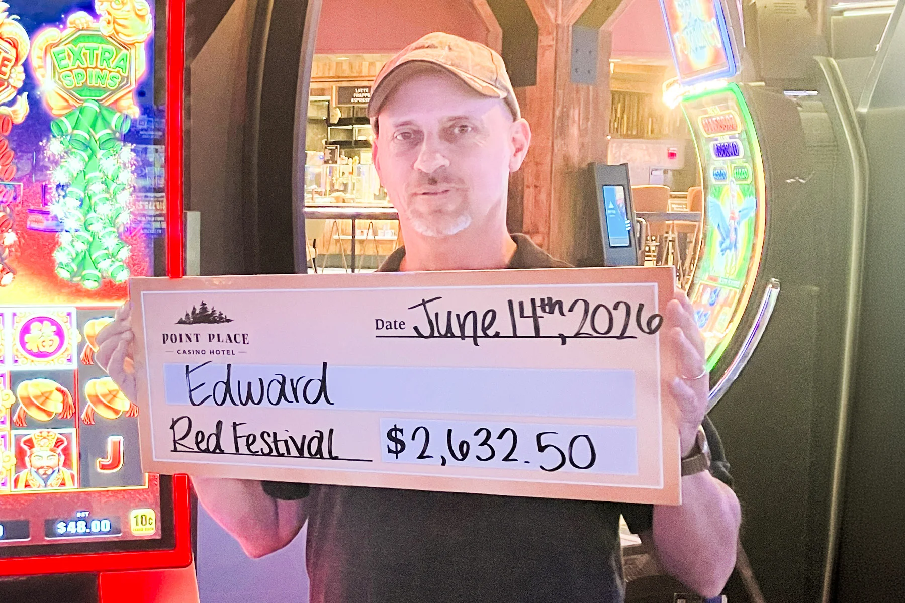 Edward won $2,632