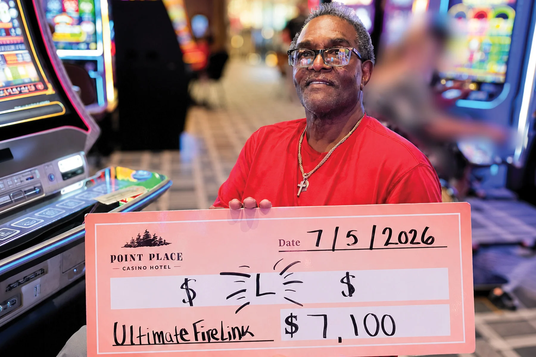 L won $7,100