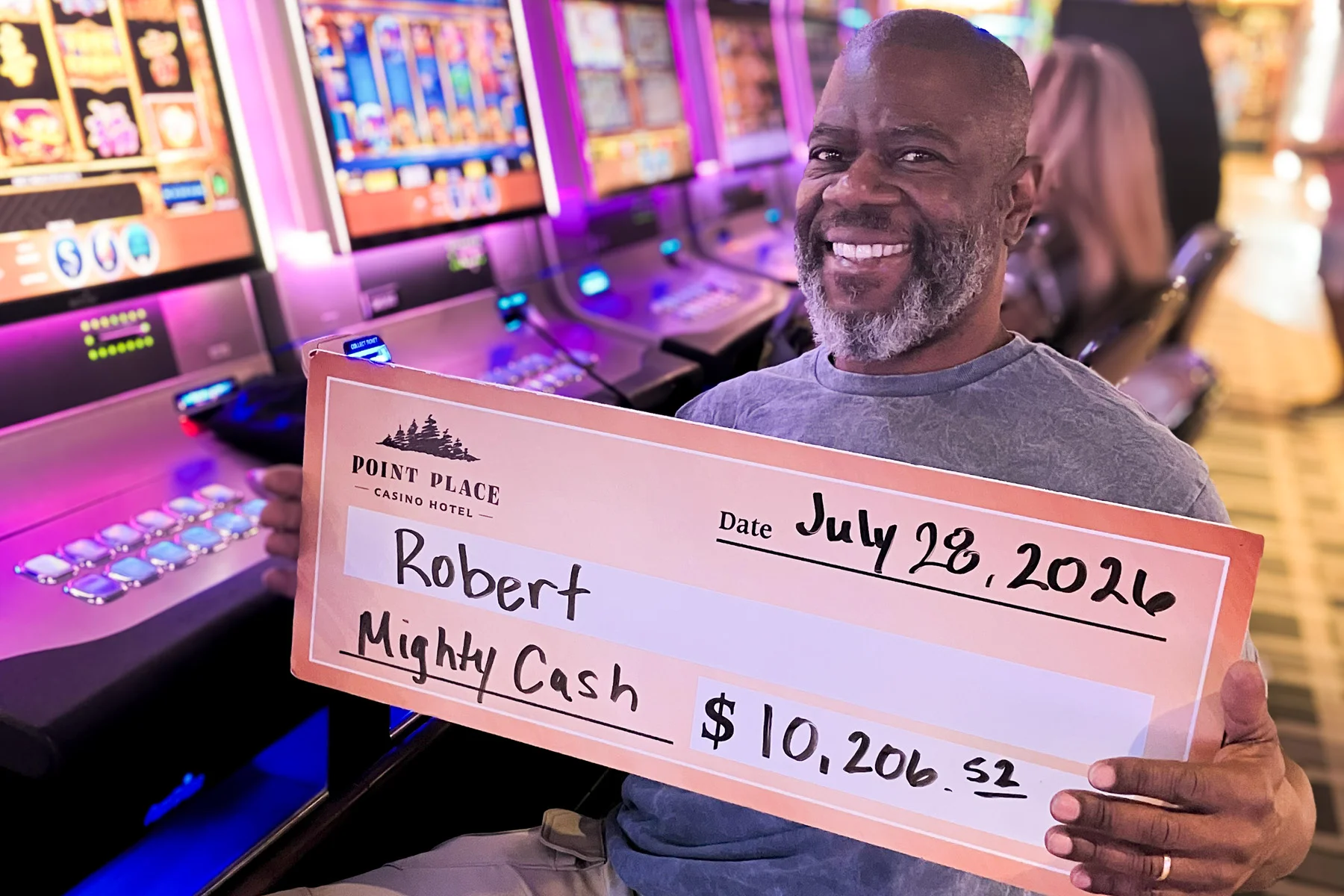 Robert won $10,206