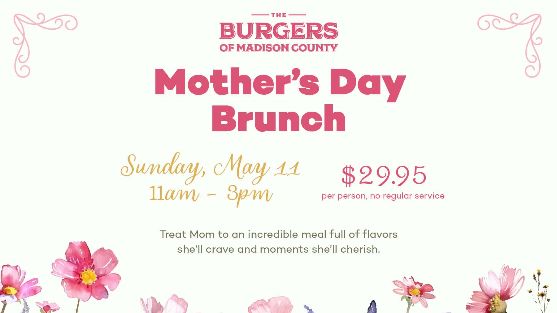 Mother’s Day Brunch May 11