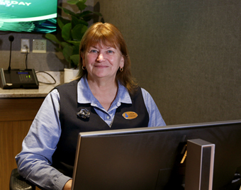 TS Rewards Representative Linda Pappa at Point Place Casino in Bridgeport, NY