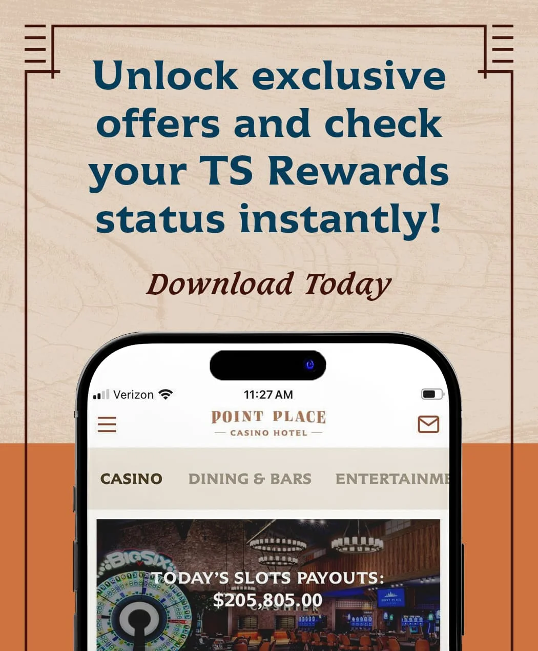 Unlock exclusive offers and check your TS Rewards status instantly! Download Today