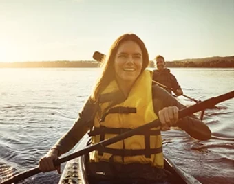 kayakers on oneida lake