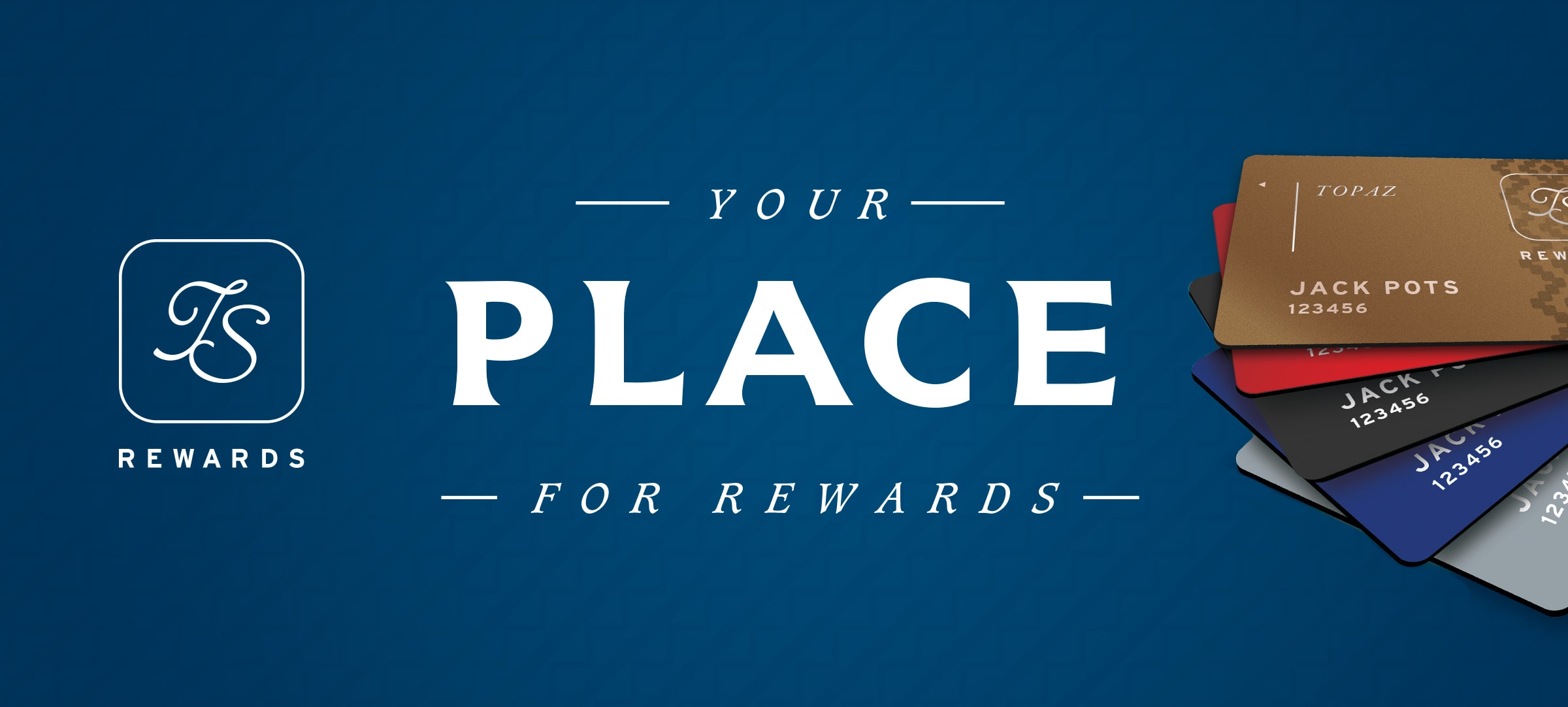 TS Rewards card at Point Place Casino 'Your Place for Rewards'