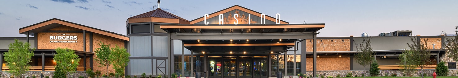 establishing shot of Point Place Casino in Bridgeport, NY