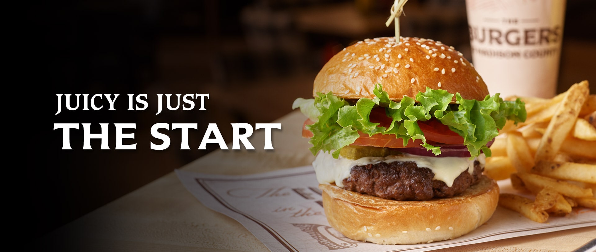 juicy is the start - delicious burger