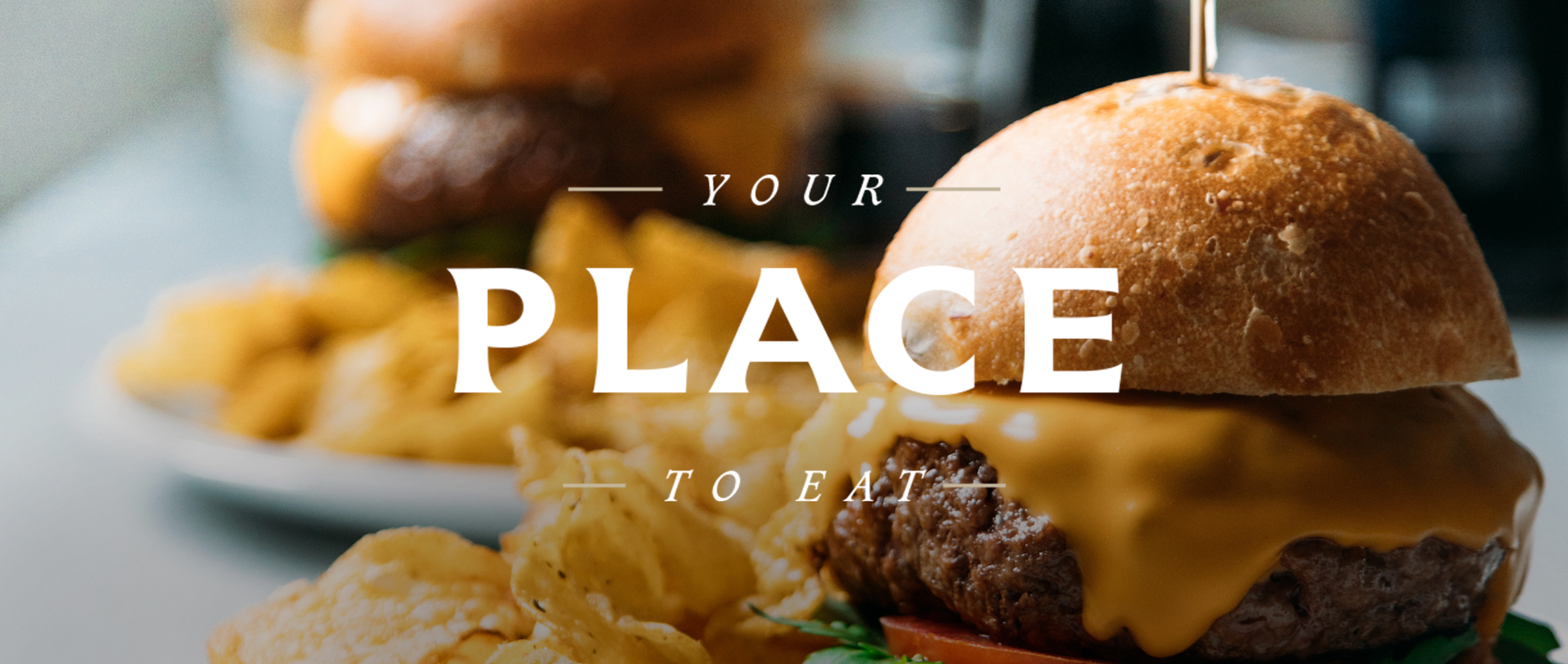 your place to eat - appetizing burger