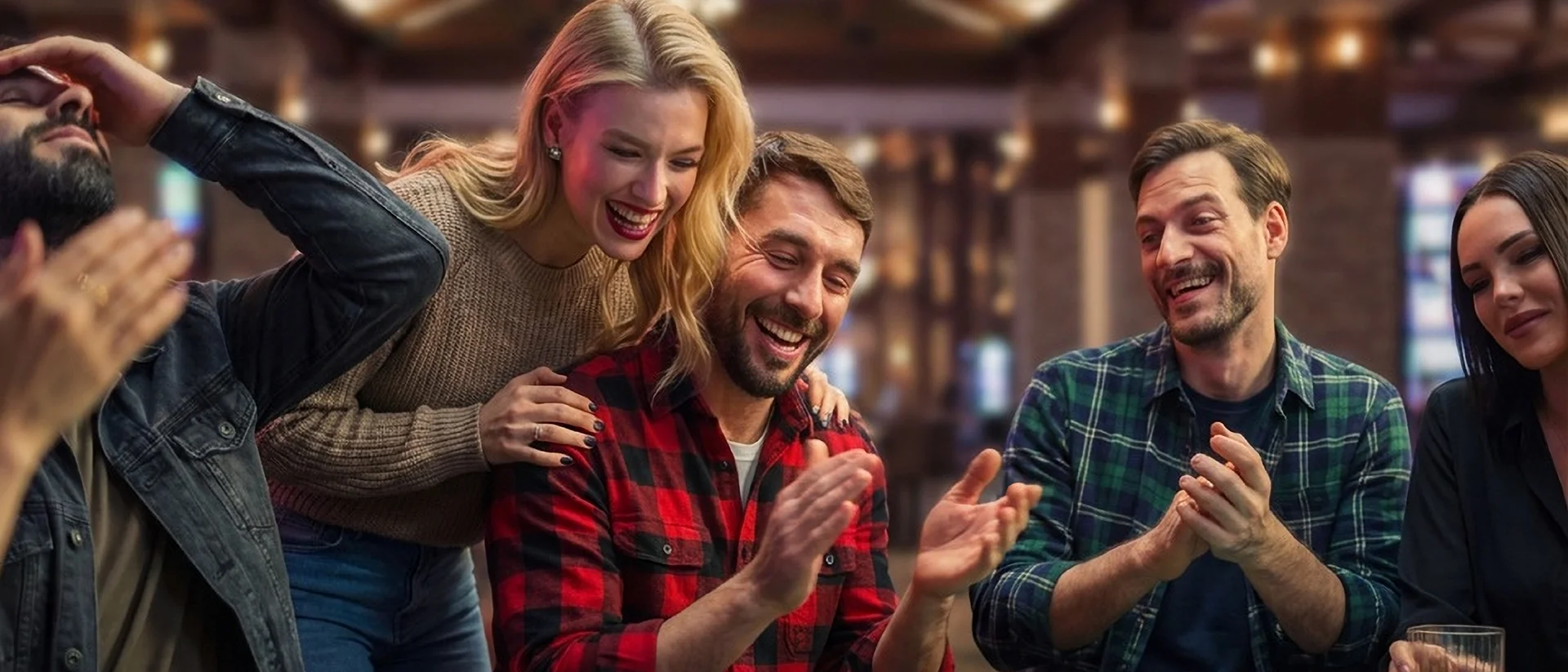 friends playing casino games at Point Place Casino Hotel